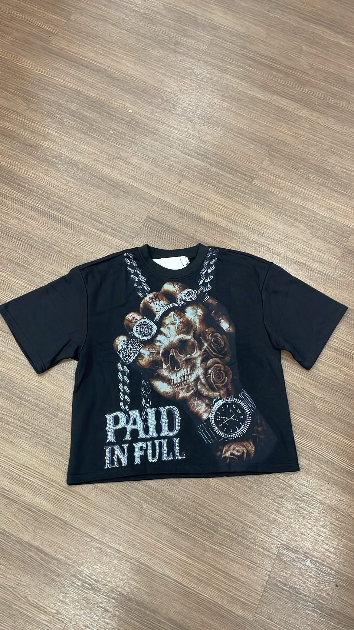PAID IN FULL R.STONE F/T CROPS BLK