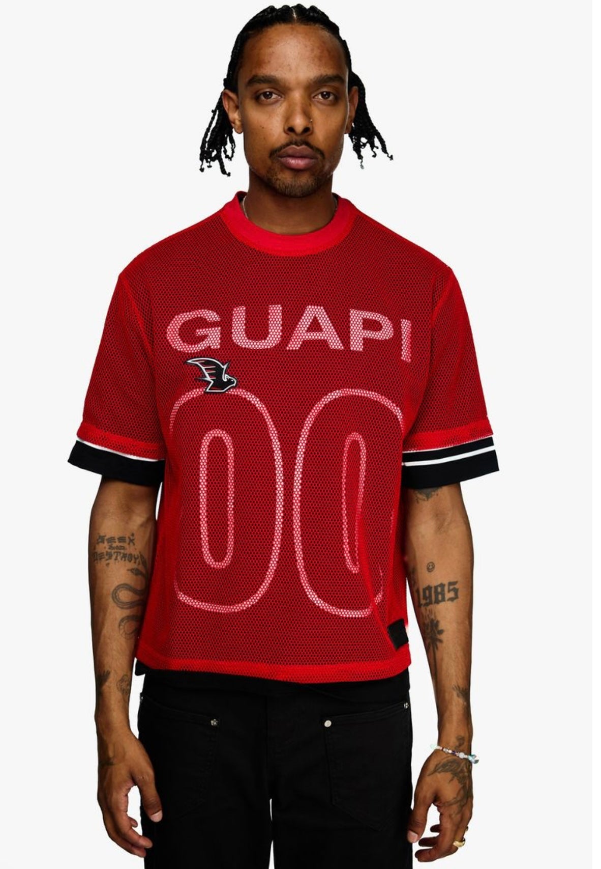 BLOOD RED MESH JERSEY