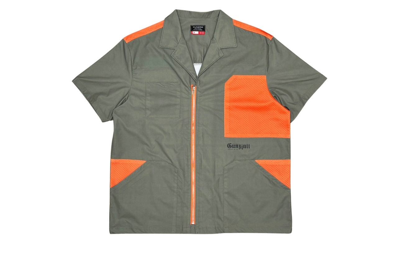 Olive Nylon Shirt