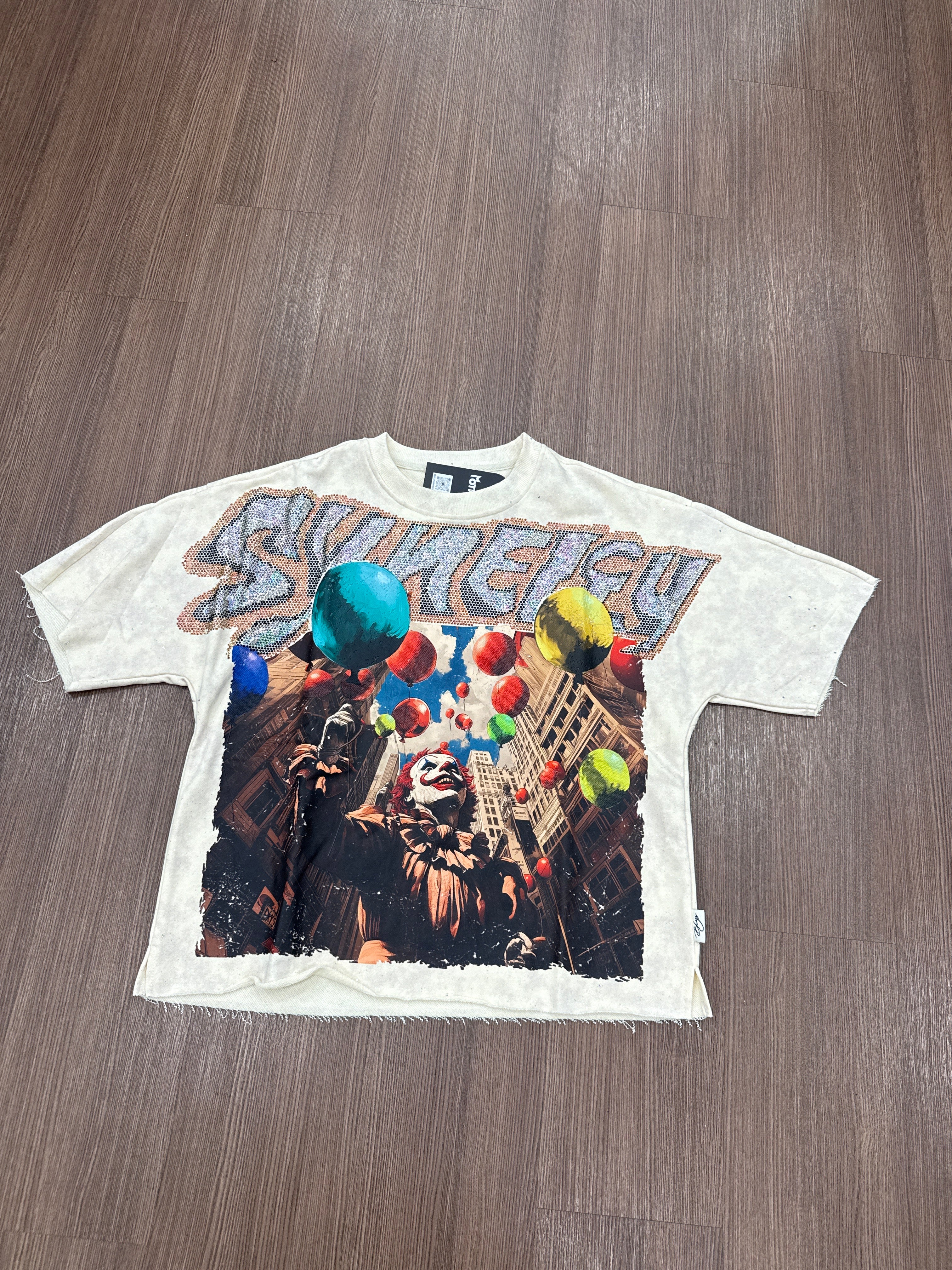 SYNERGY BEIGE CROPPED T-SHIRT