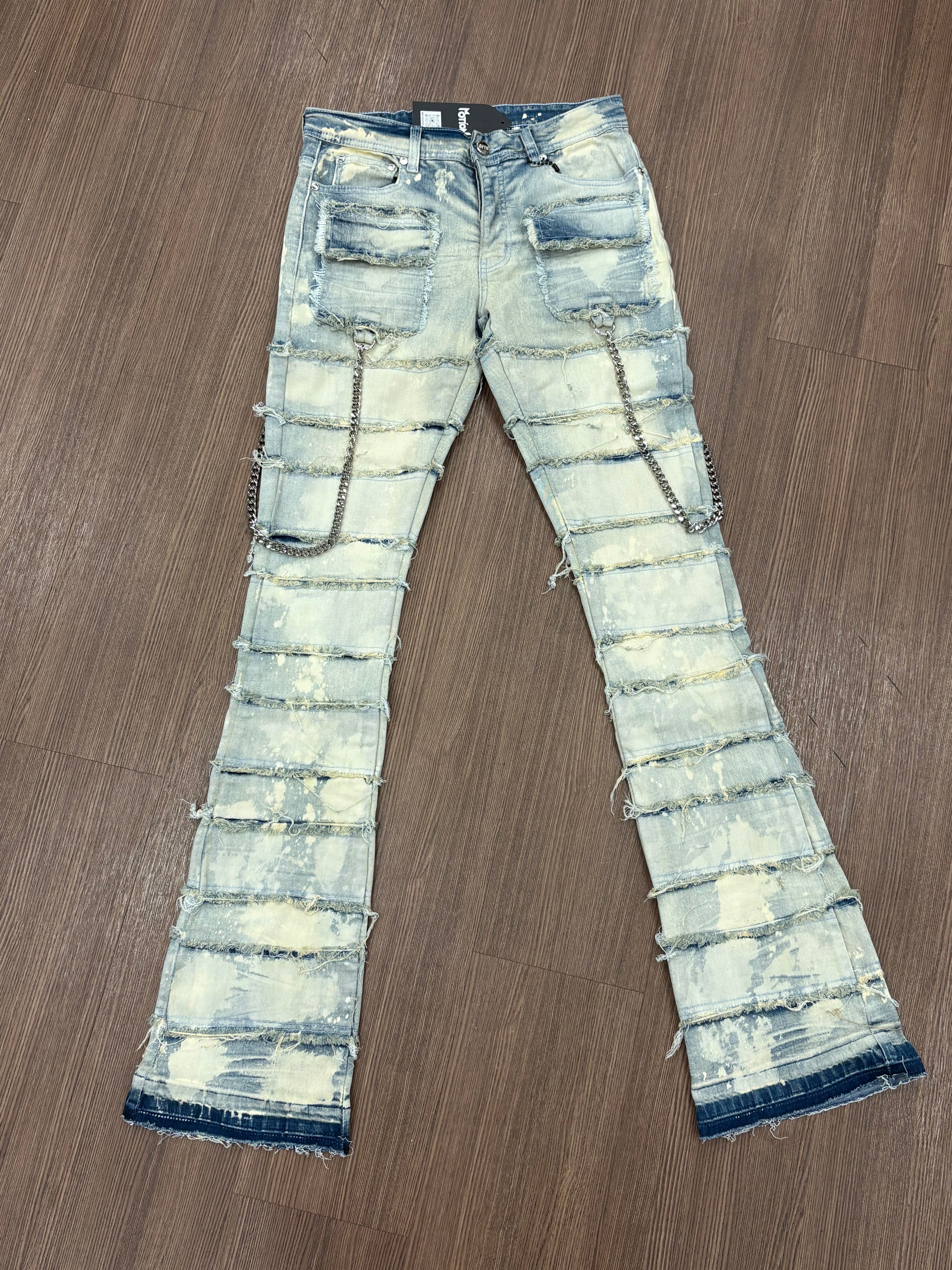 CHAINED LT Stacked Denim JEANS