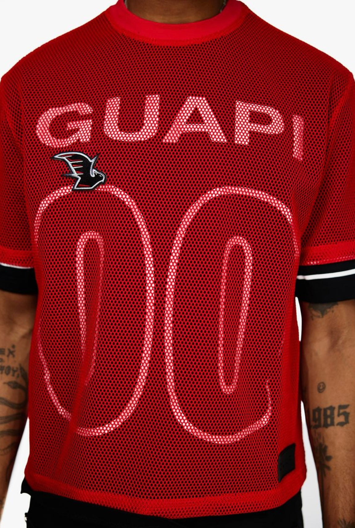 BLOOD RED MESH JERSEY