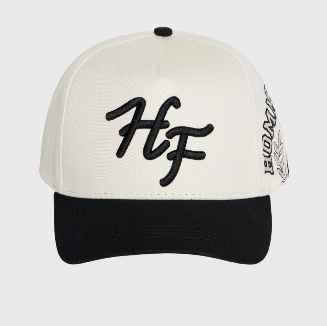 HF White/Blk Trucker Hat