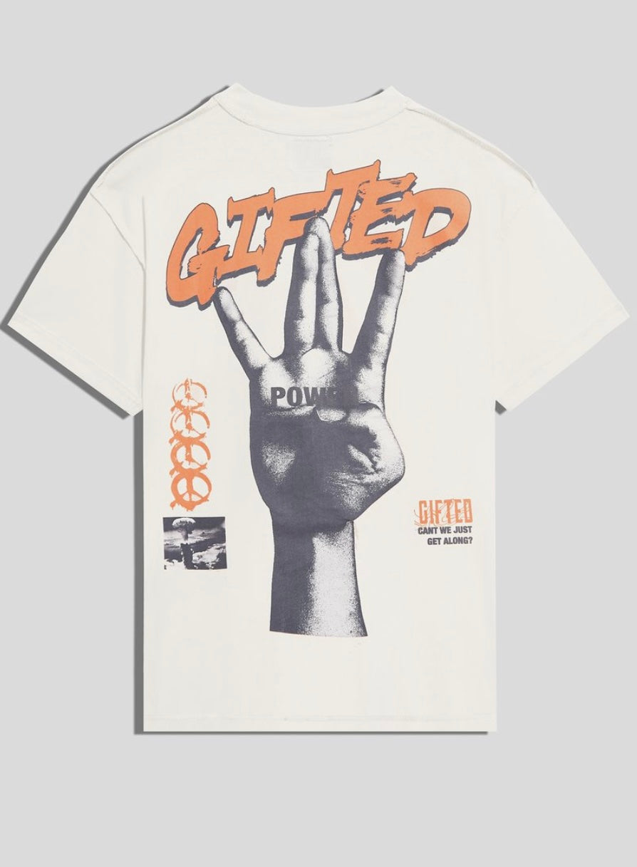 GFTD PEACE Bone TEE