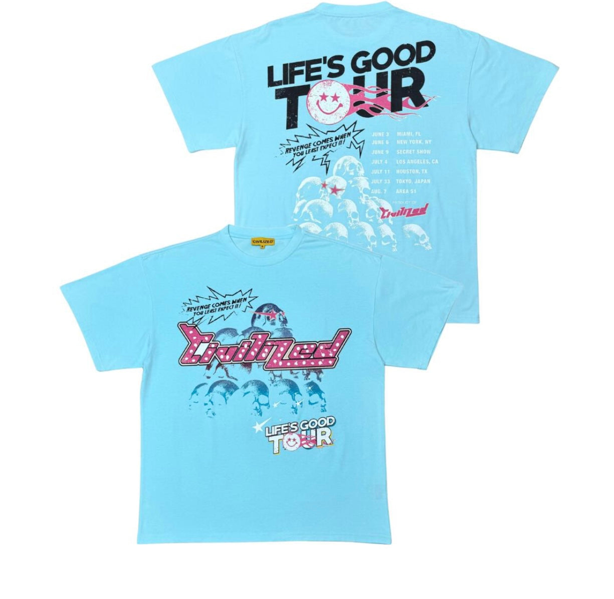 CIV LIFES GOOD TOUR BLUE TEE 097