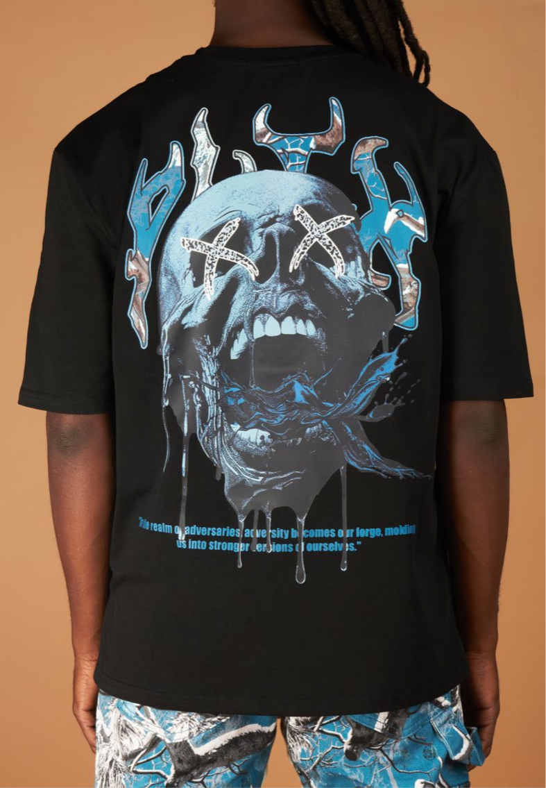 Mott Black/Blue 937 T Shirt