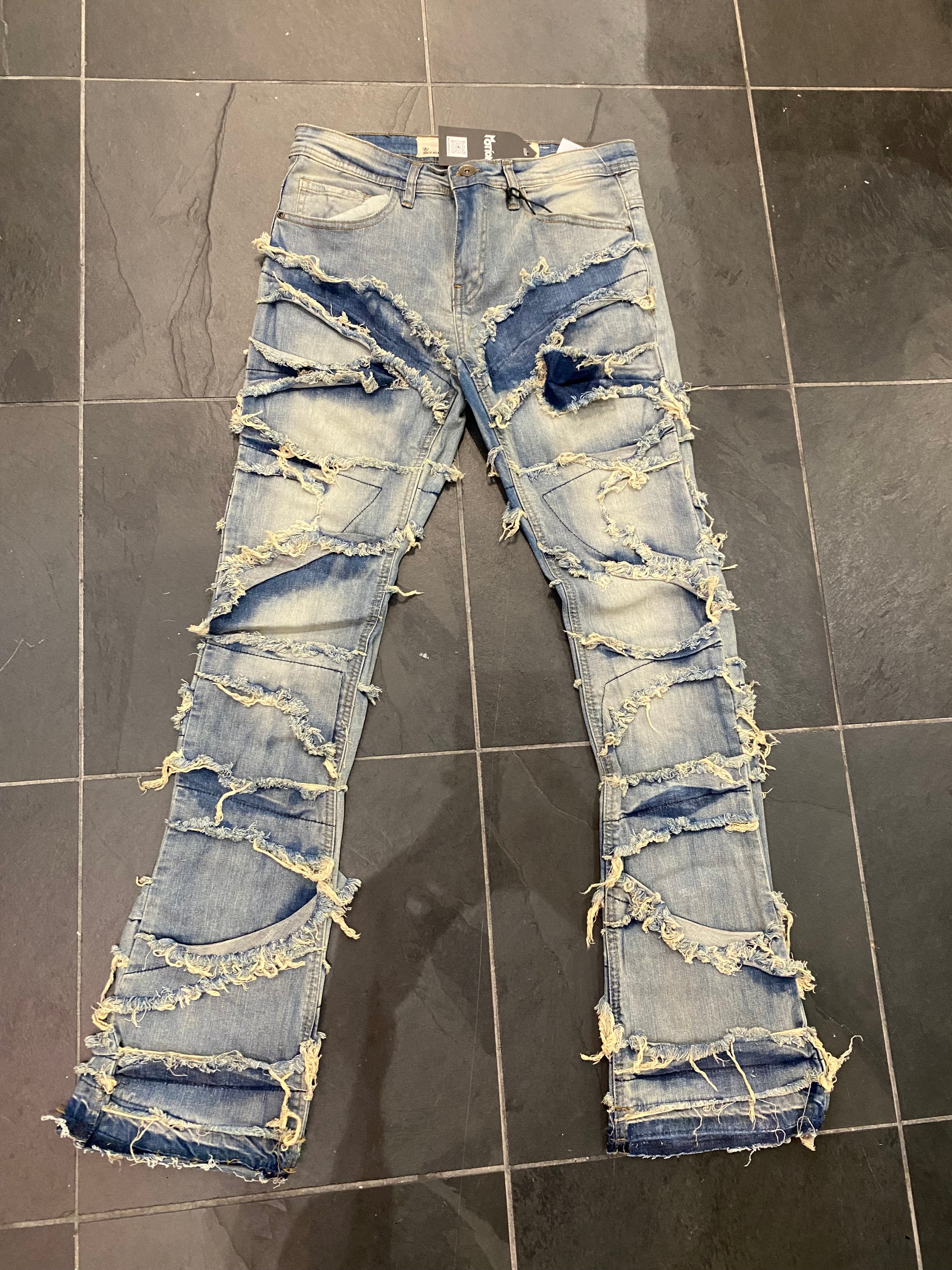 Light Wash Stacked Jeans