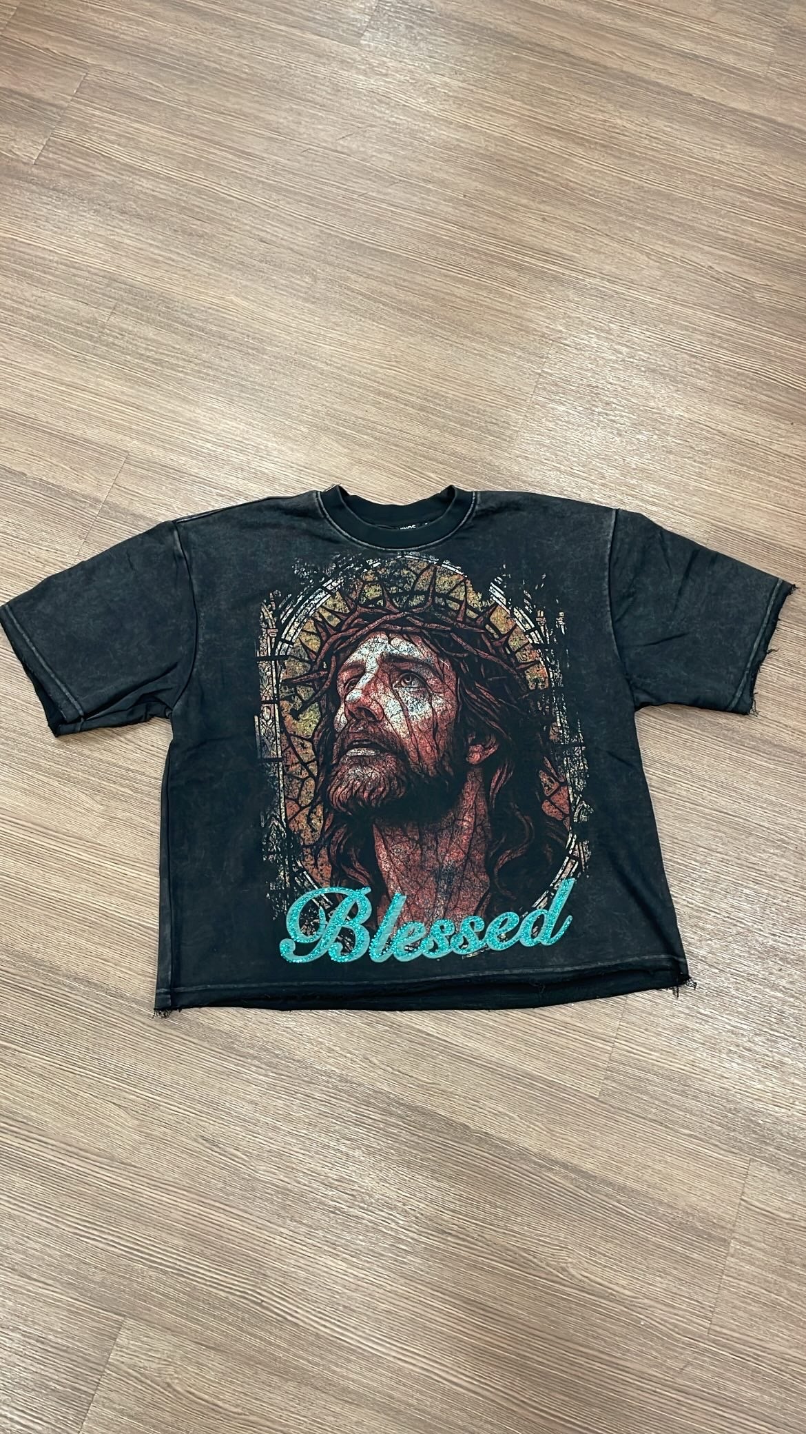 BLESSED JESUS BLK TEE