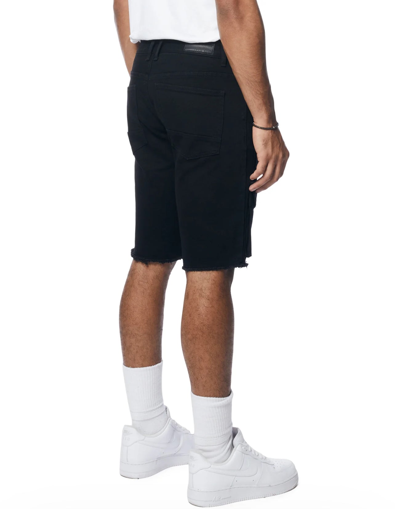 SMOKE RISE JET BLACK CARGO SHORTS 131