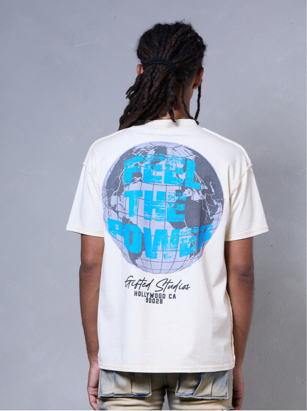 GFTD FEEL THE POWER BONE TEE