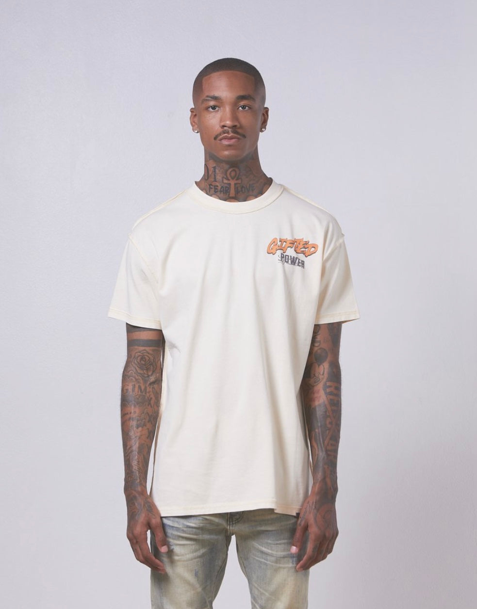 GFTD PEACE Bone TEE