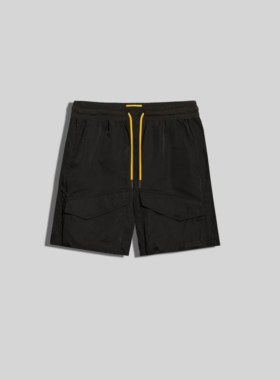 GFTD CAMERON BLK SHORTS