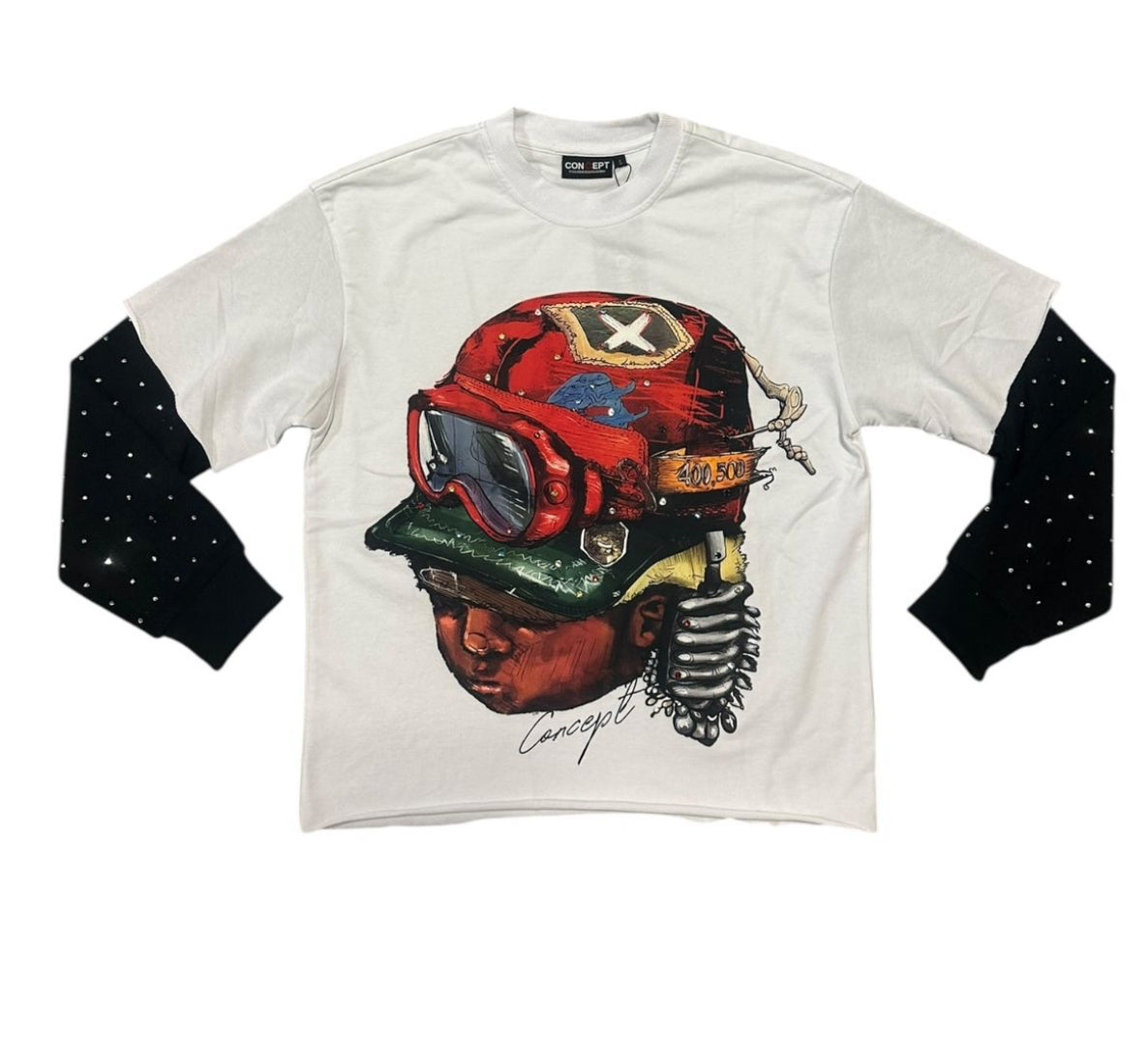 CAPTAIN LS TEE- WHT
