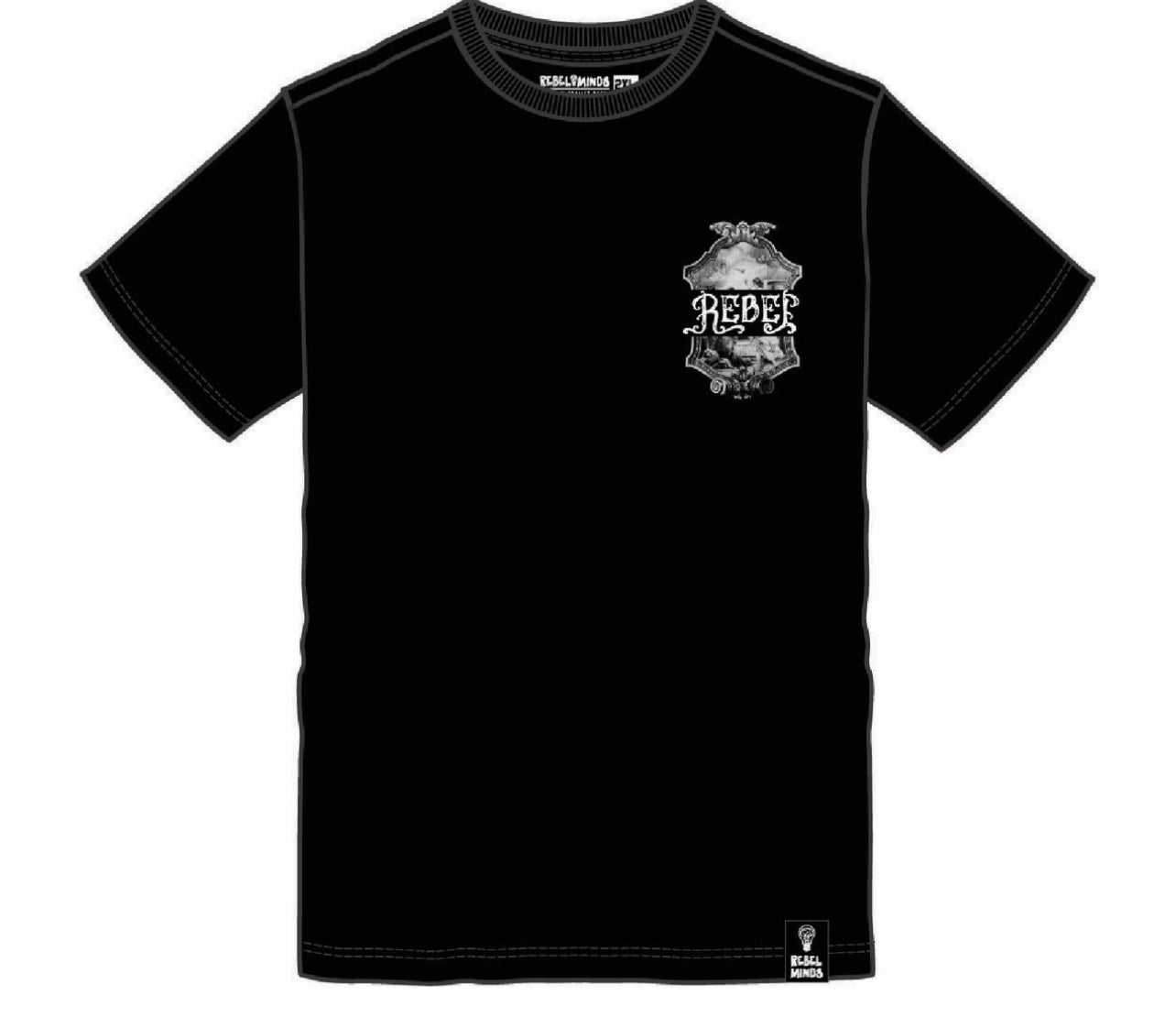 REBEL BLESSED GRAPHIC TEE BLACK 178