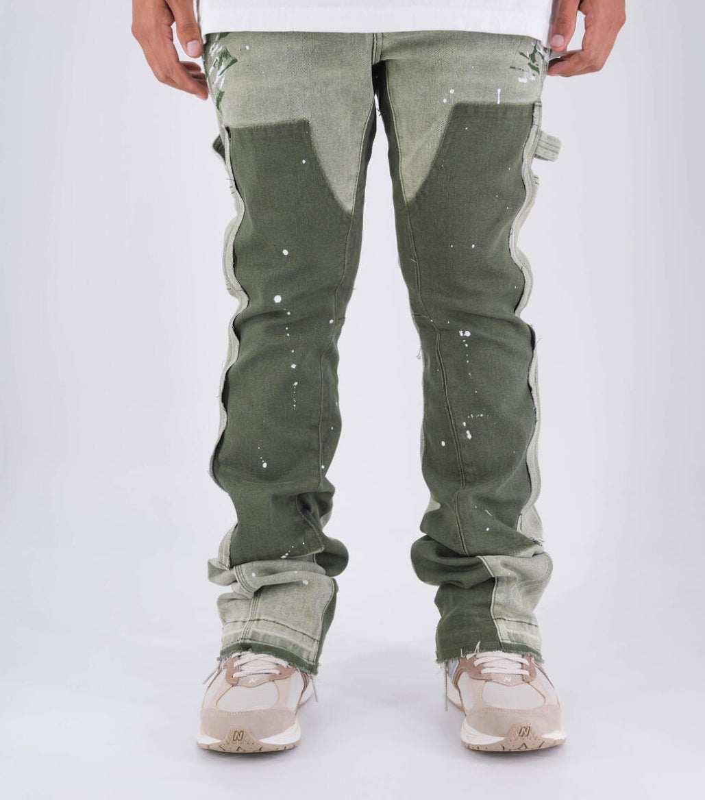 THRT GAINES C24 OLIVE JEANS