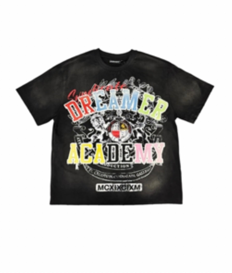 Dreamer Tee" Black Wash