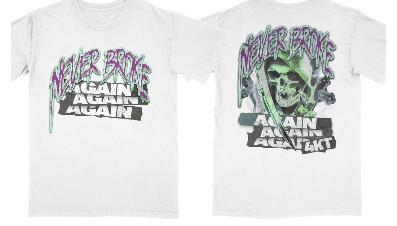 NBA REAPER LUNA ROCK WHITE TEE 092-B