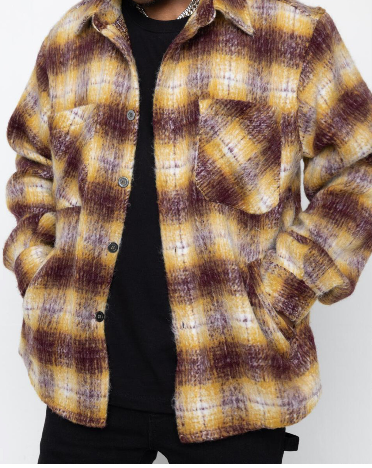 SIDE SPLIT FLANNEL