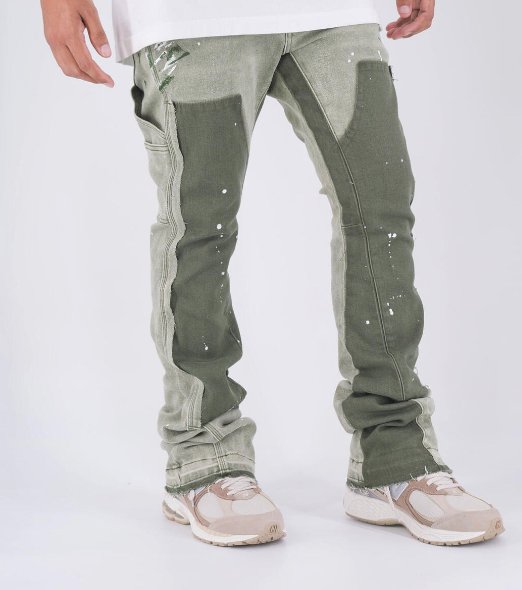 THRT GAINES C24 OLIVE JEANS