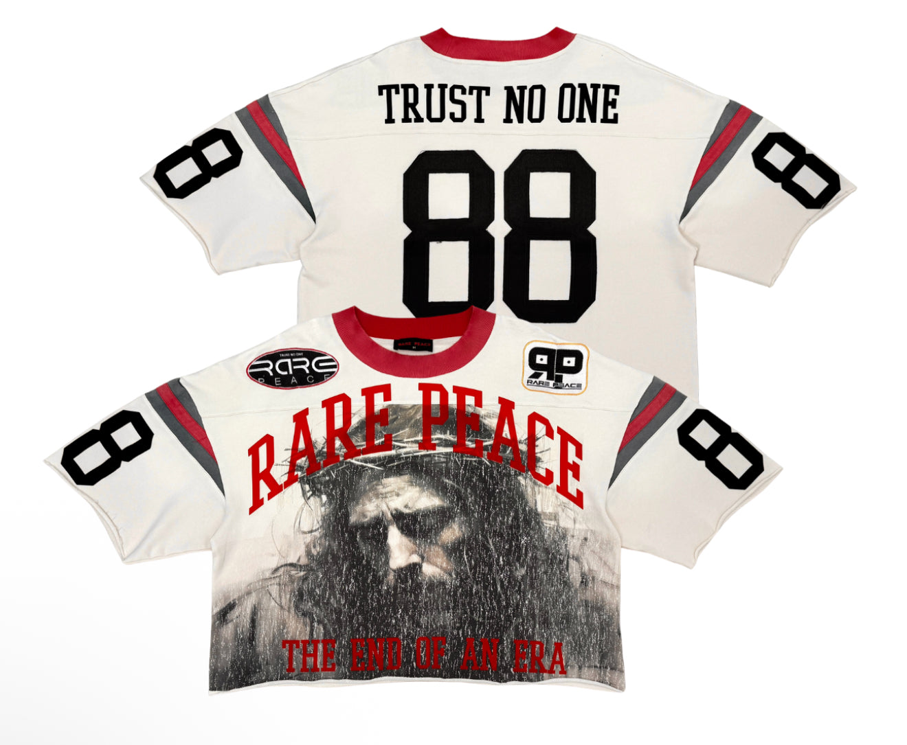 Trust No One White/Red Tee