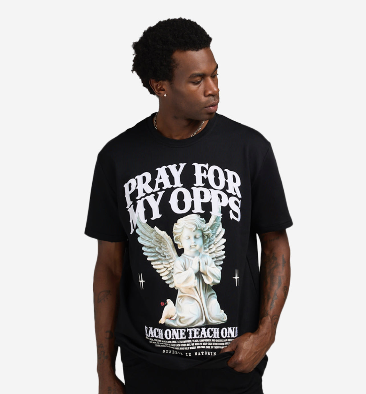 STREETZ WATCHIN PRAY FOR MY OPPS TEE 1008