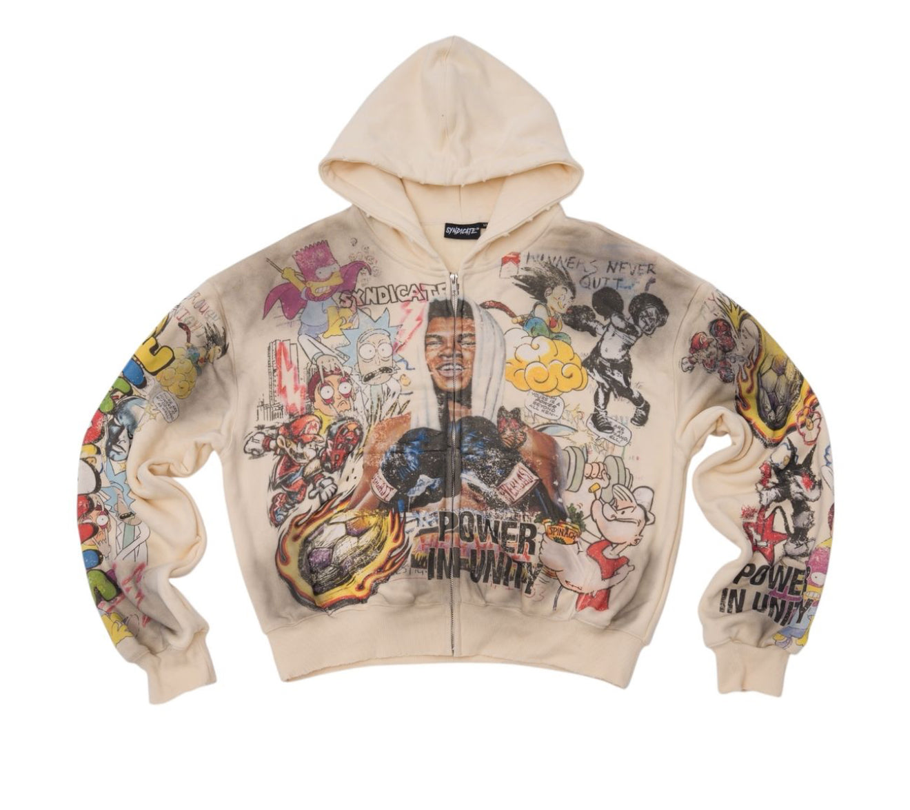 UNITY" ZIP UP-BONE OS