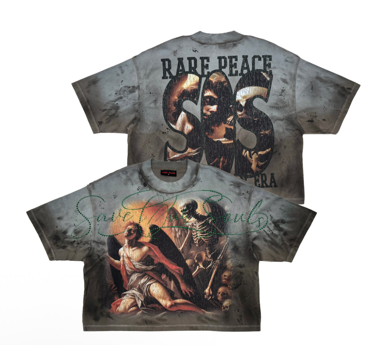 Save Our Souls Olive  Tee