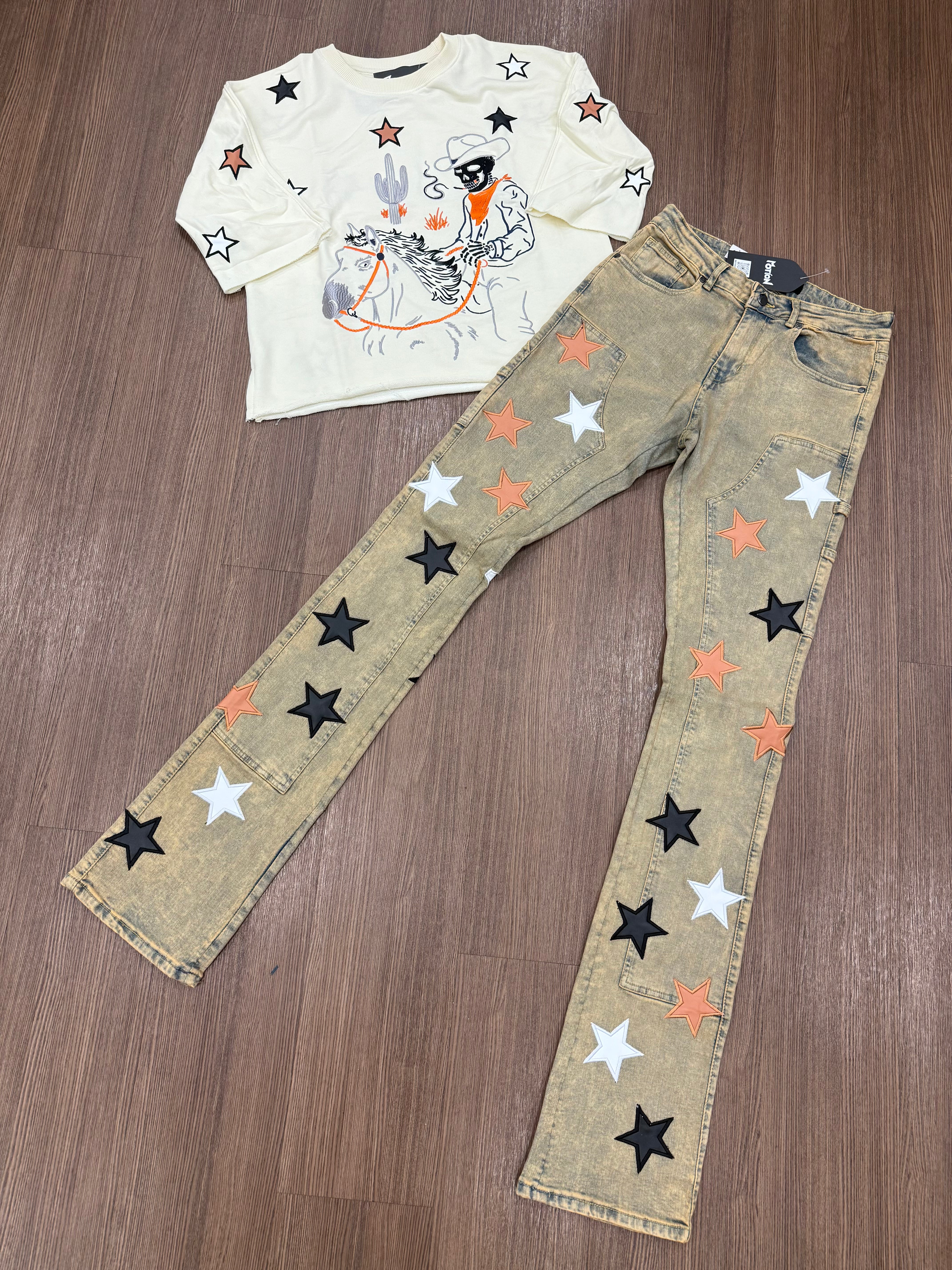 All Over Stars Stacked Vintage