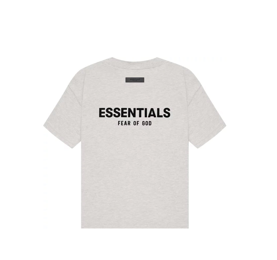 ESSENTIALS LIGHT OATMEAL TEE 233