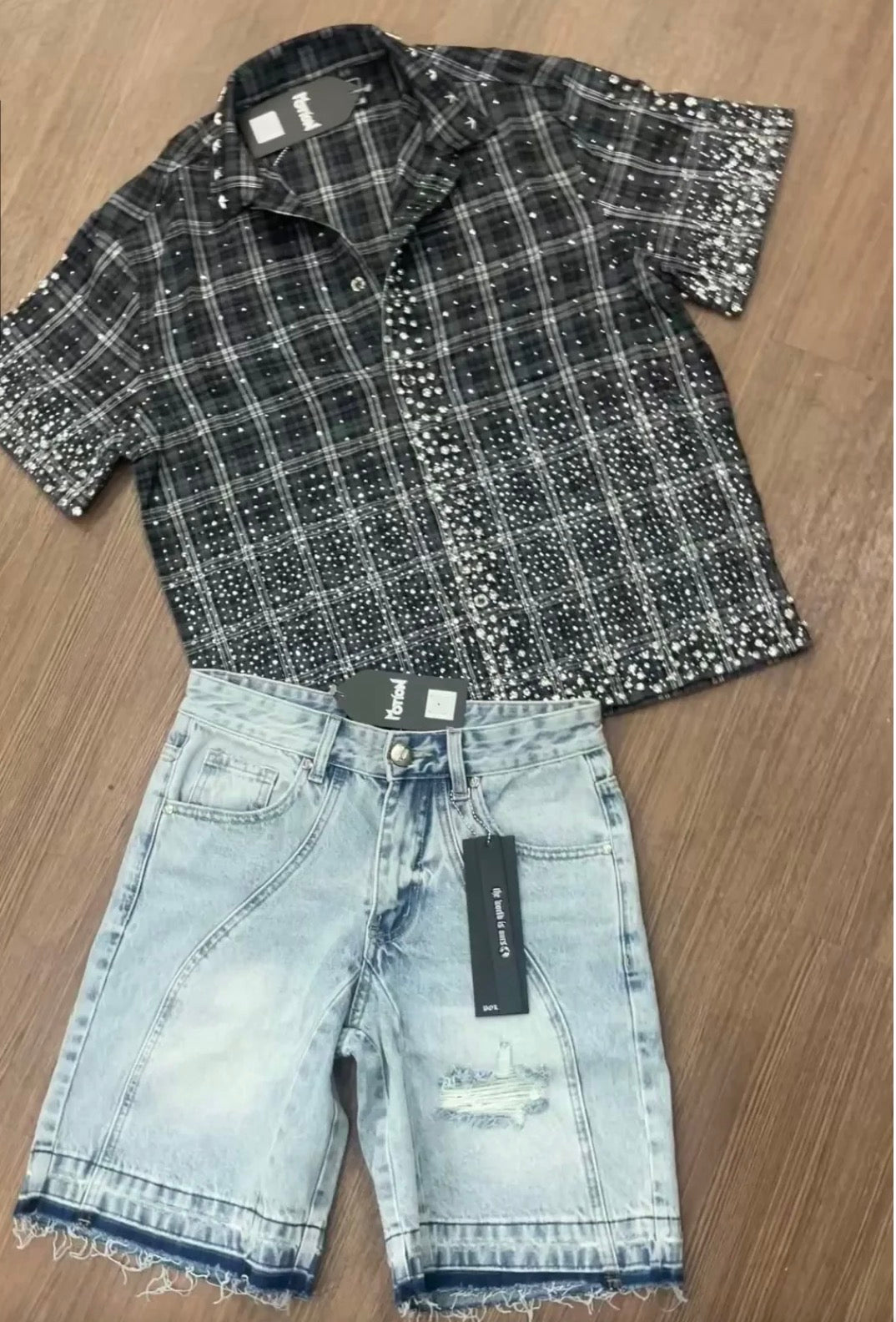 BLUE WASH PK SHORTS