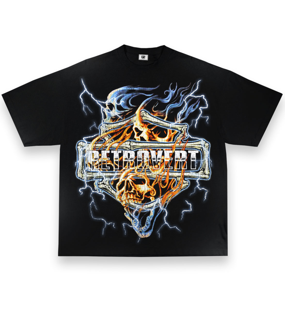 BLUE SKULL T-SHIRT