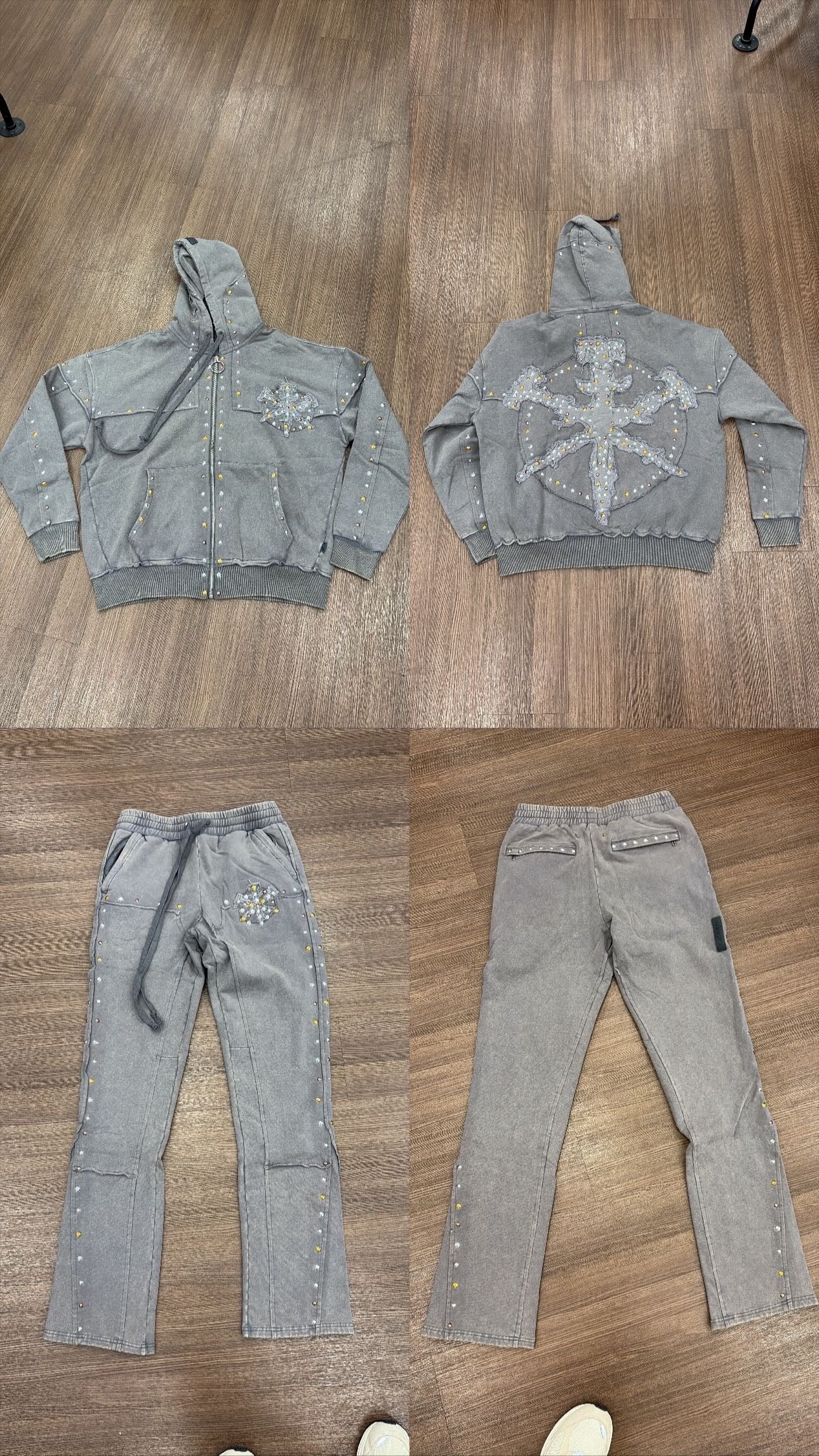 Metal Fleece Hoodie Set