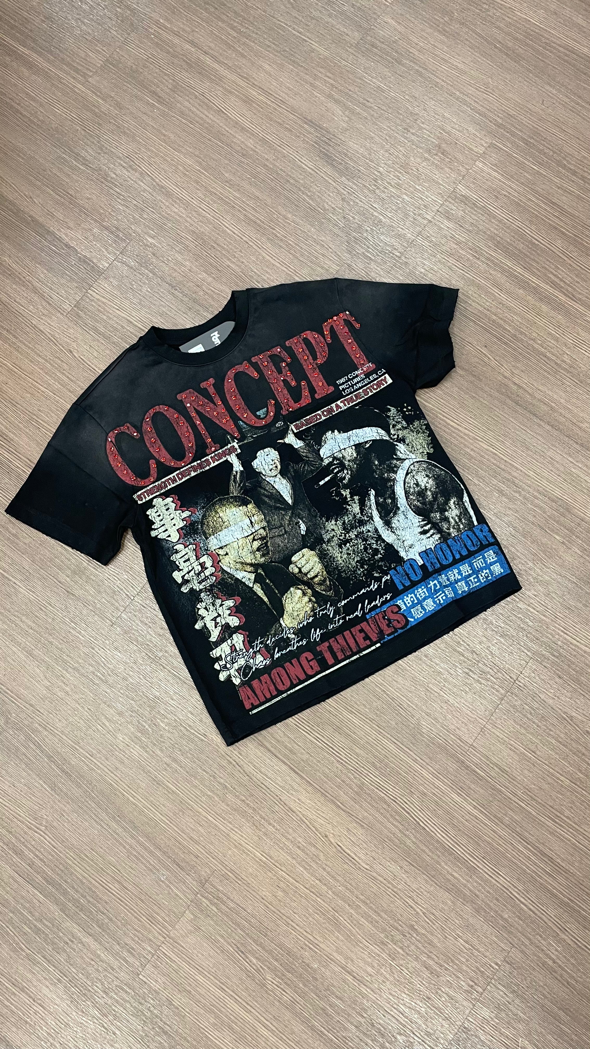"No Honor" Black Wash Tee