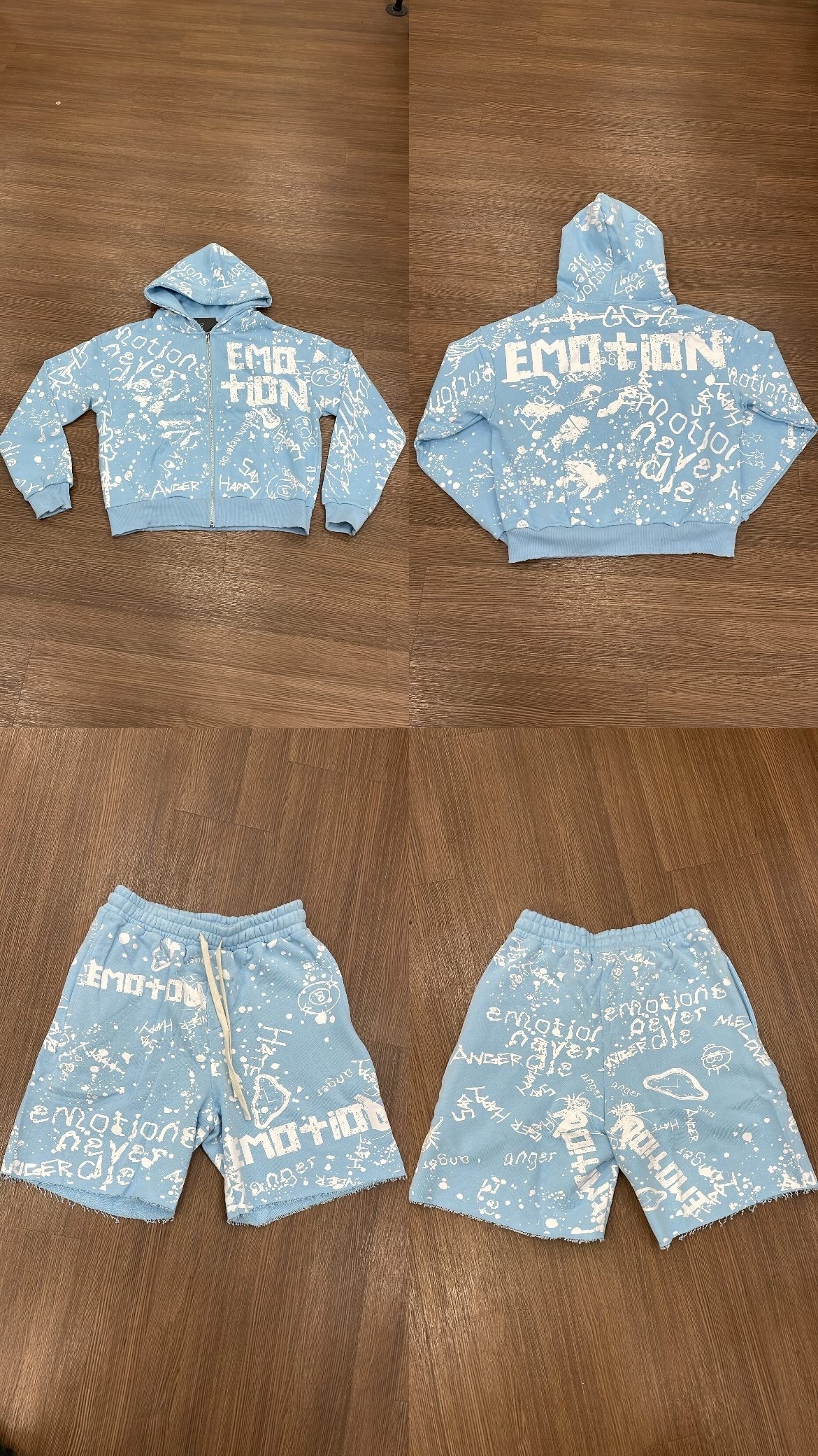 Blue  'Graffiti' Set