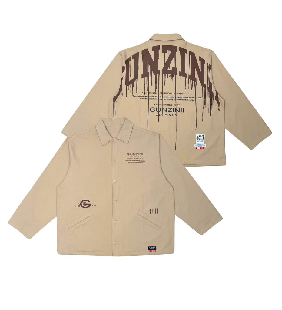 Gunzinii Twill Workman's Jacket Khaki 341